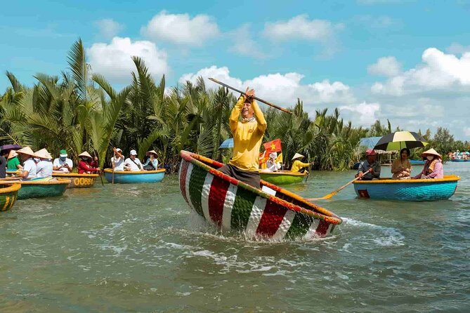 Hoi An Lantern & Basket Boat Evening Tour With Coconut Forest