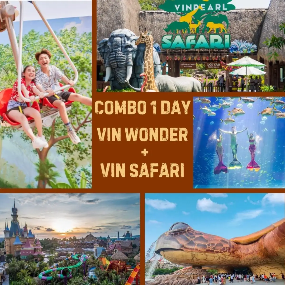 Combo Ticket  Vinpearl Safari & Vin Wonders